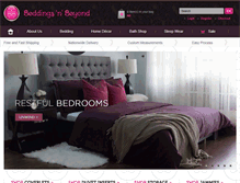 Tablet Screenshot of beddingsnbeyond.com